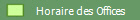 Horaire des Offices